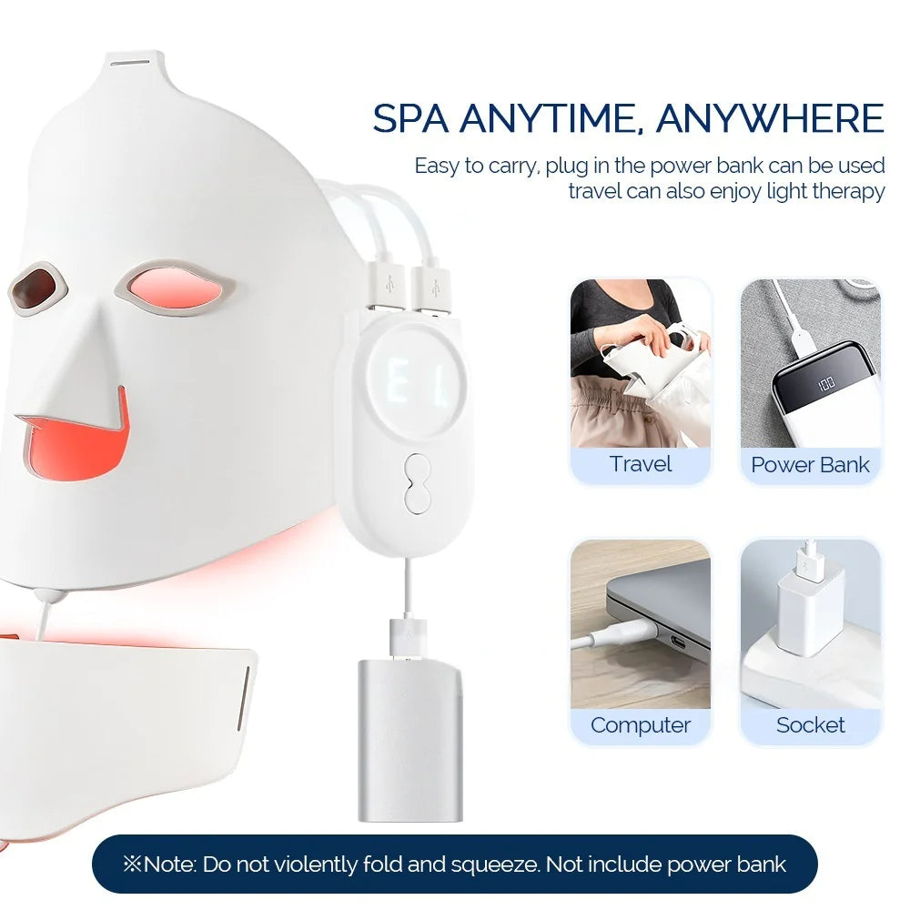 “Smart LED Light Therapy Mask – 7‑Color Skin Rejuvenator”