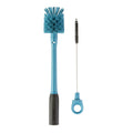Owala 2-in-1 Water Bottle Brush Cleaner and Water Bottle Straw Cleaner Brush Water Bottle Brush with Removable Head and Twist n’ Hide Straw Brush Smokey Blue