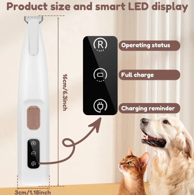 “Smart LED Pet Nail Trimmer – Gentle Grooming Tool”